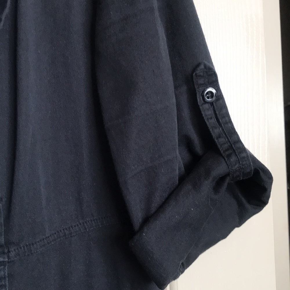 Dynamite Black Button-Front Mini Dress - Picture 4 of 10